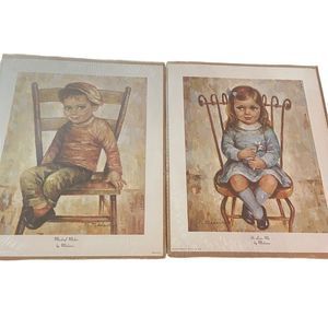 M. Medeiros "He Loves Me" & "Mischief Maker" 12x10 Prints